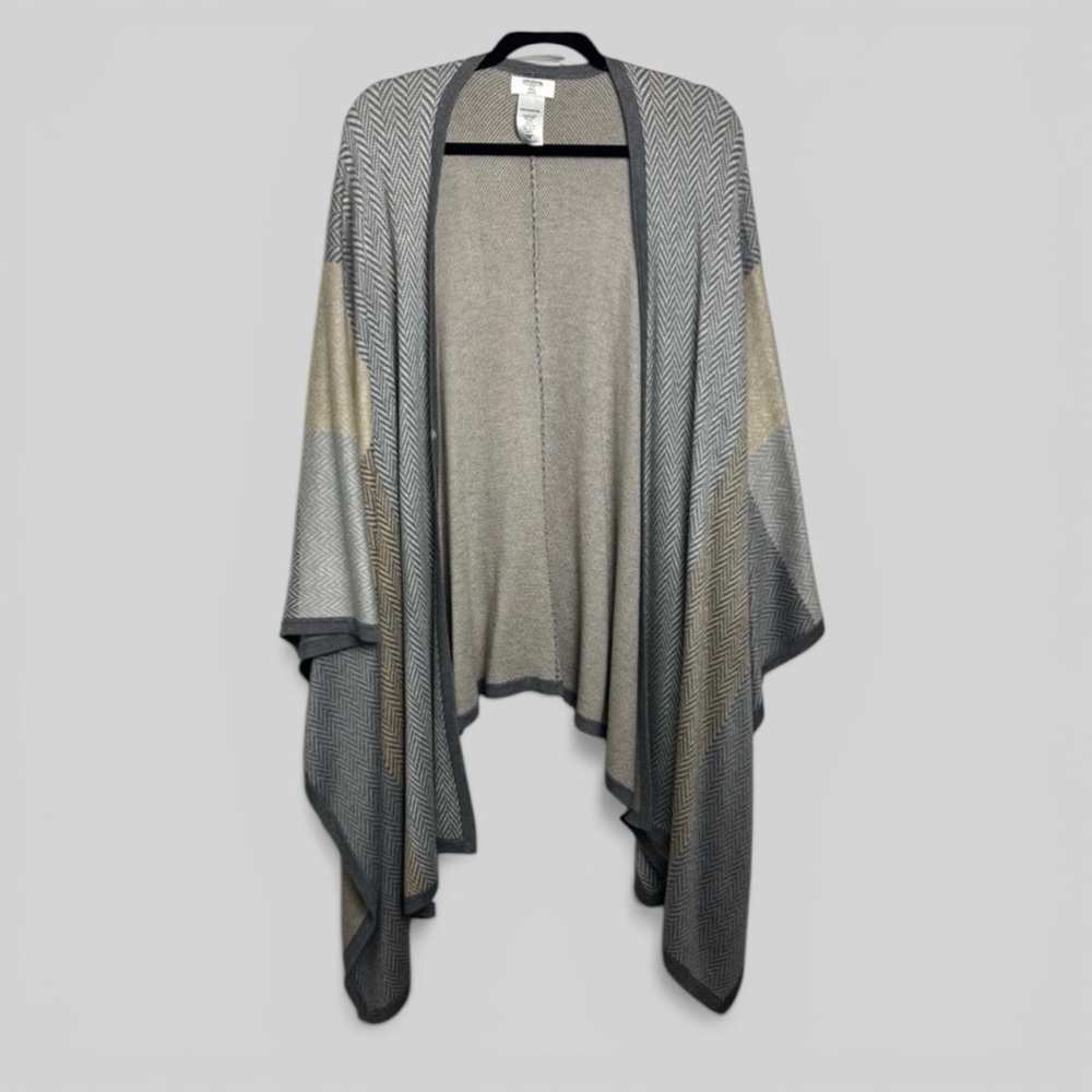 UNTUCKit for her Sophie style cardigan wrap size M, L grey wool cashmere blend
